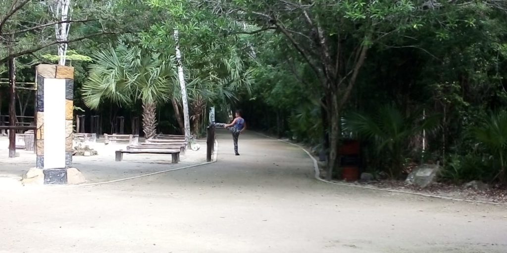 En el Parque Kabah, se mezcla la naturaleza con el deporte.