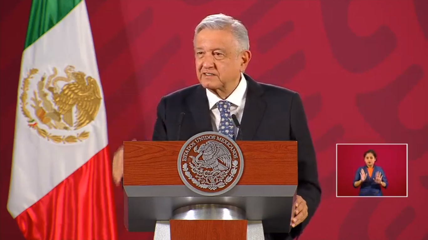 Andrés Manuel López Obrador en el anuncio de regreso a la normalidad tras la pandemia