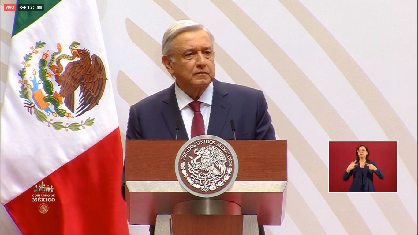 El Presidente Andrés Manuel López Obrador