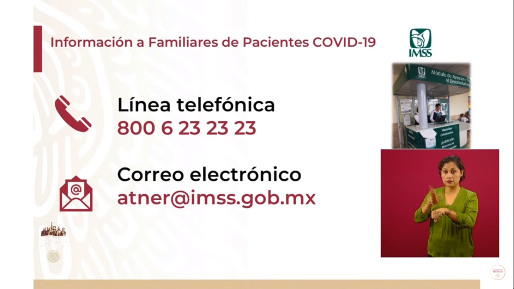 Fomas de atención a familiares de pacientes de Covid-19