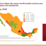 Mapa de casos confirmados activos al 12 de mayo