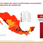 Mapa de casos confirmados acumulados al 12 de mayo