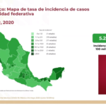 Mapa de tasa de incidencia al 4 de mayo