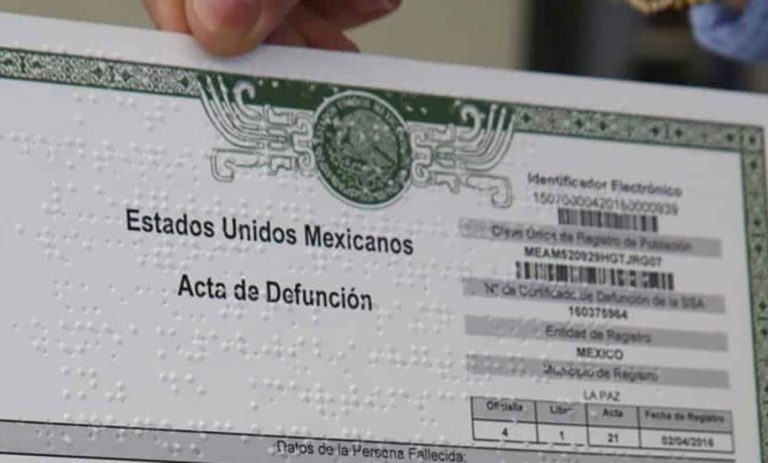 Familiares: Cómo tramitar un acta de defunción por muerte violenta