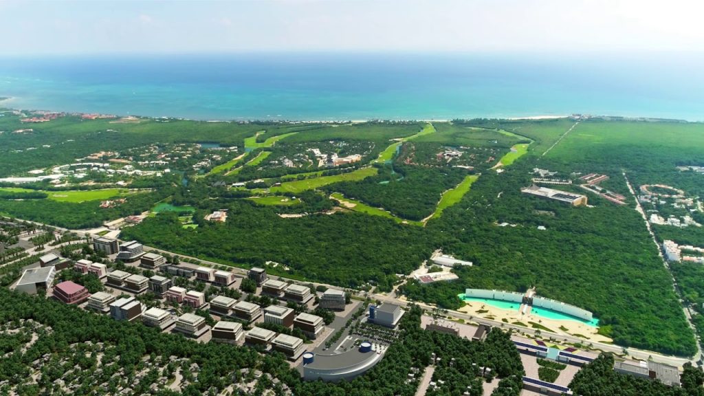 Ciudad Mayakoba, vista aérea