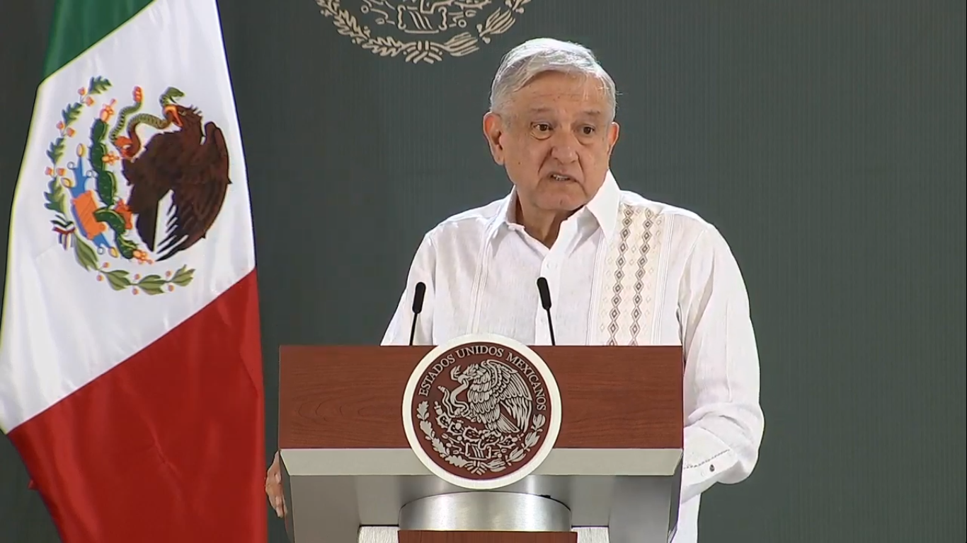 El Presidente Andrés Manuel López Obrador, en Isla Mujeres