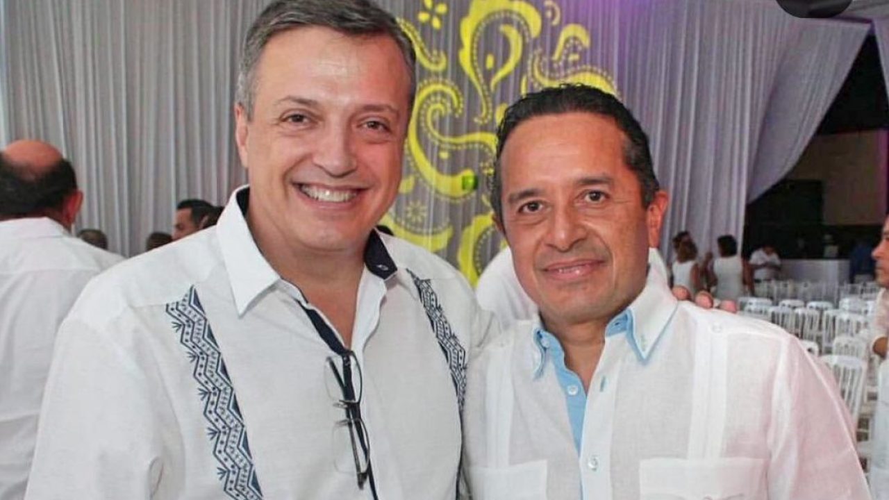 El diputado federal Luis Alegre y el gobernador, Carlos Joaquín