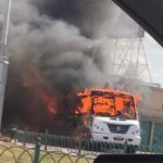 Incendio de vehículos en Celaya Guanajuato