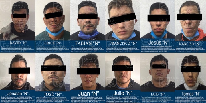 Los 12 detenidos tras el ataque al titular de Seguridad Ciudadana de las CDMX