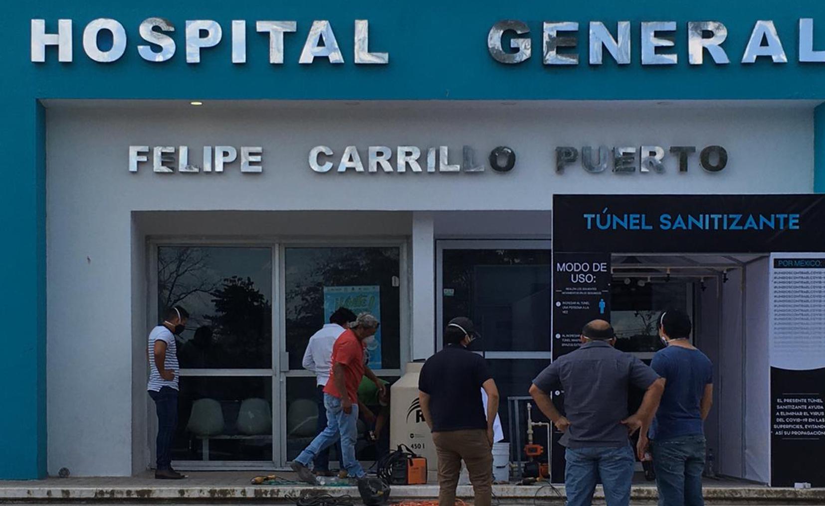 Hospital General de Felipe Carrillo Puerto, al 100% de ocupación para pacientes Covid-19