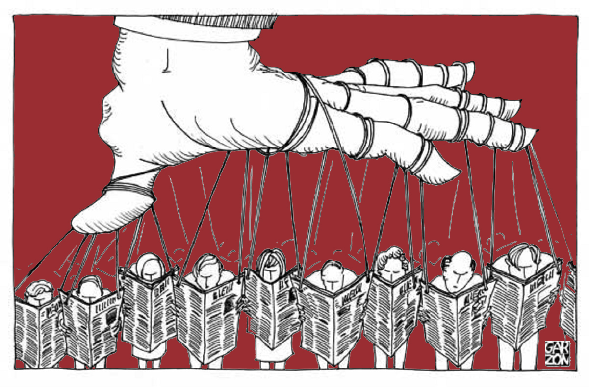 Periodistas movidos por hilos con intereses