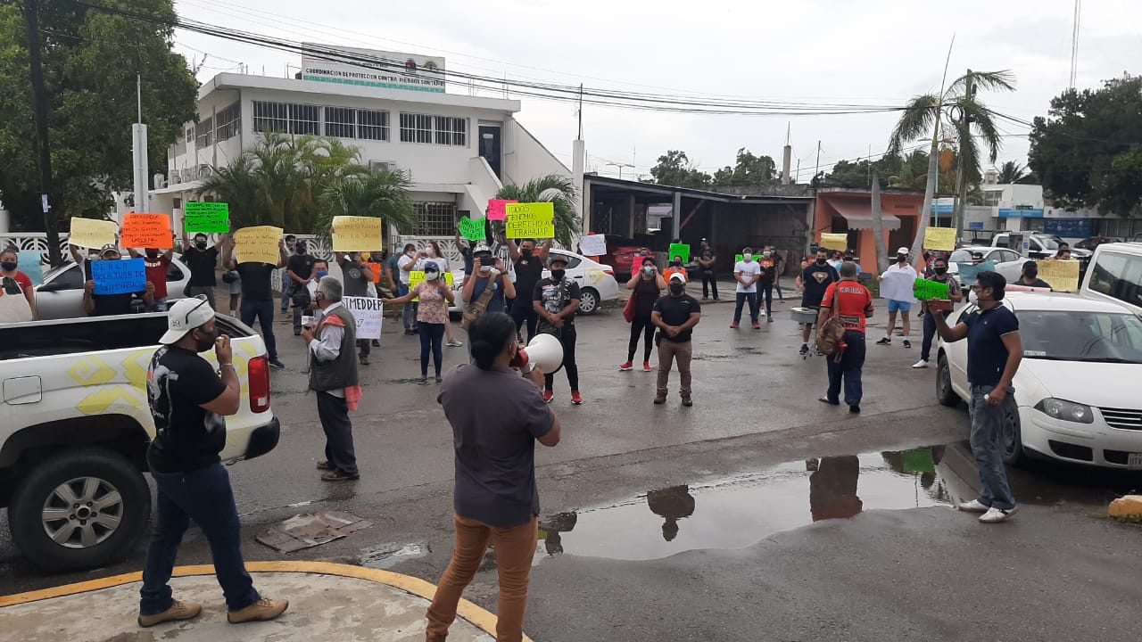 Manifestación de gimnasios a cinco meses del cierre de sus negocios por la pandemia.
