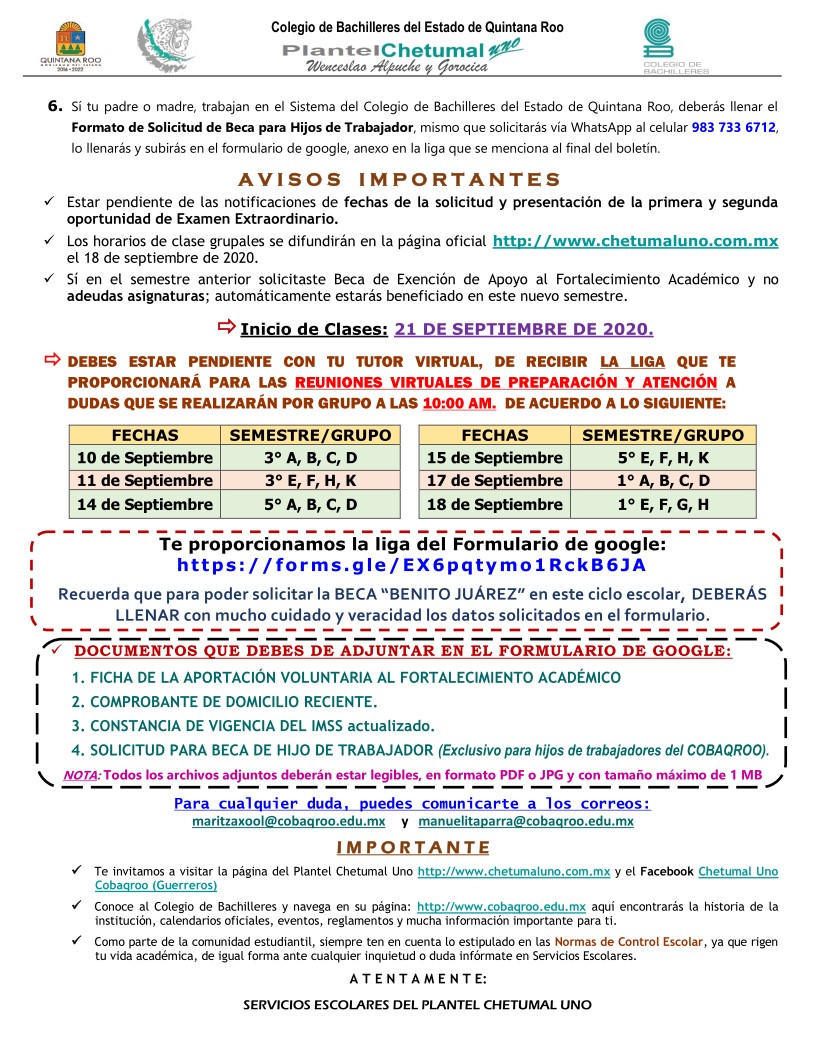 Boletín informativo 2 1