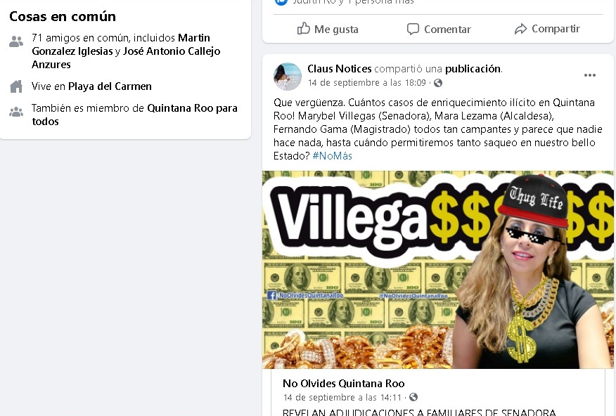 Página para operar contra Morena