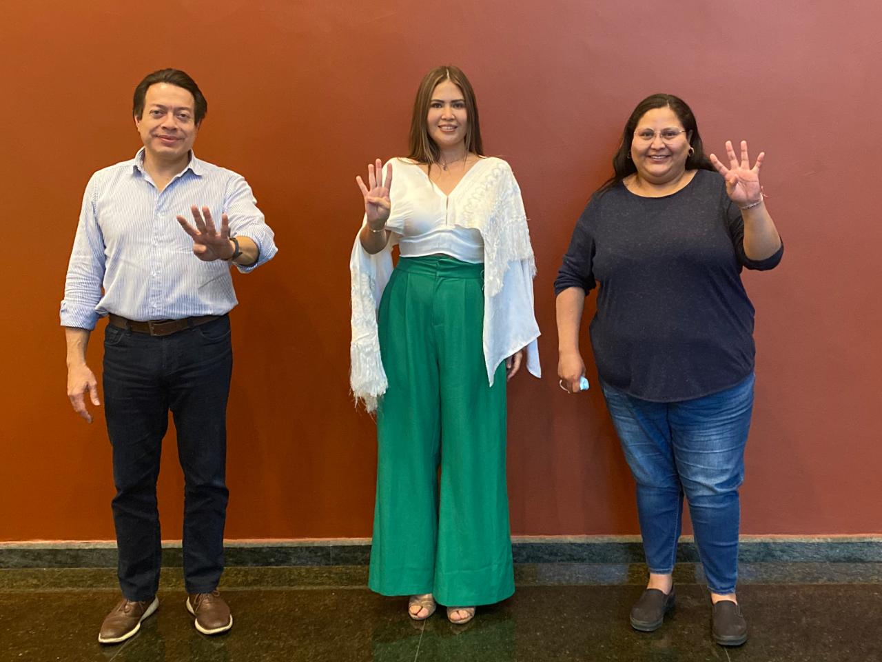 Mario Delgado, Anahí González y Citlalli Hernández