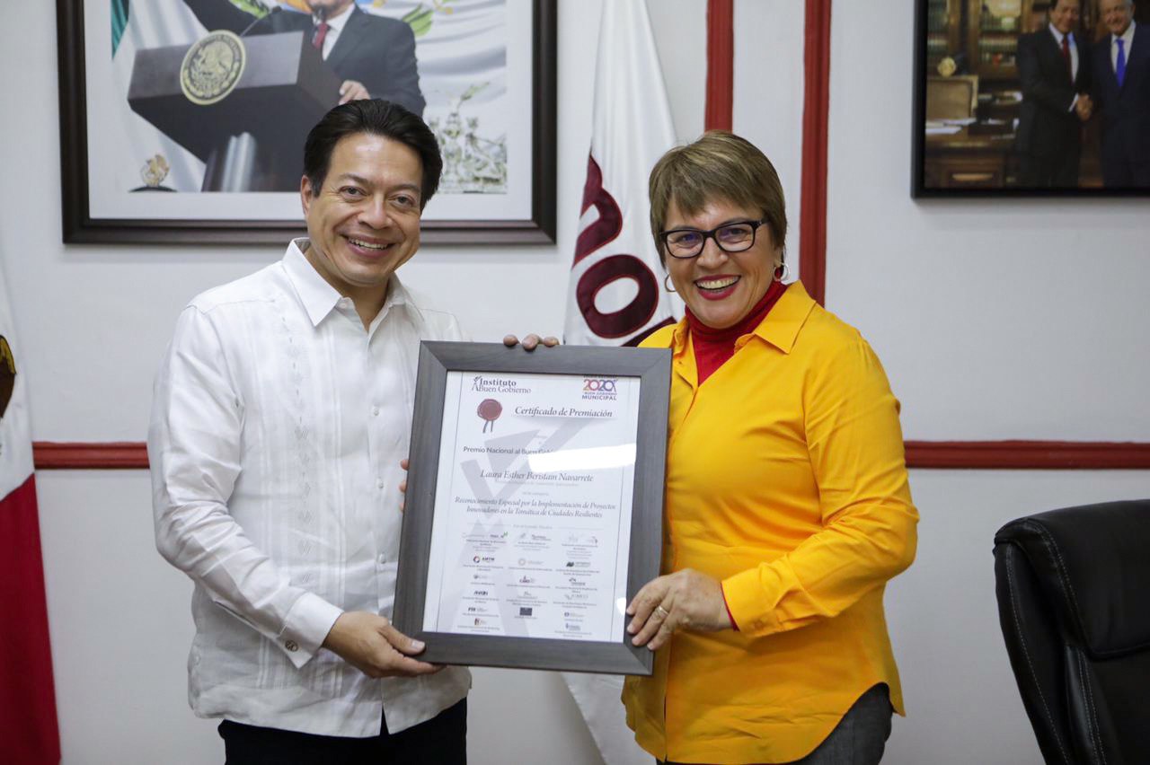 Mario Delgado y Laura Beristáin