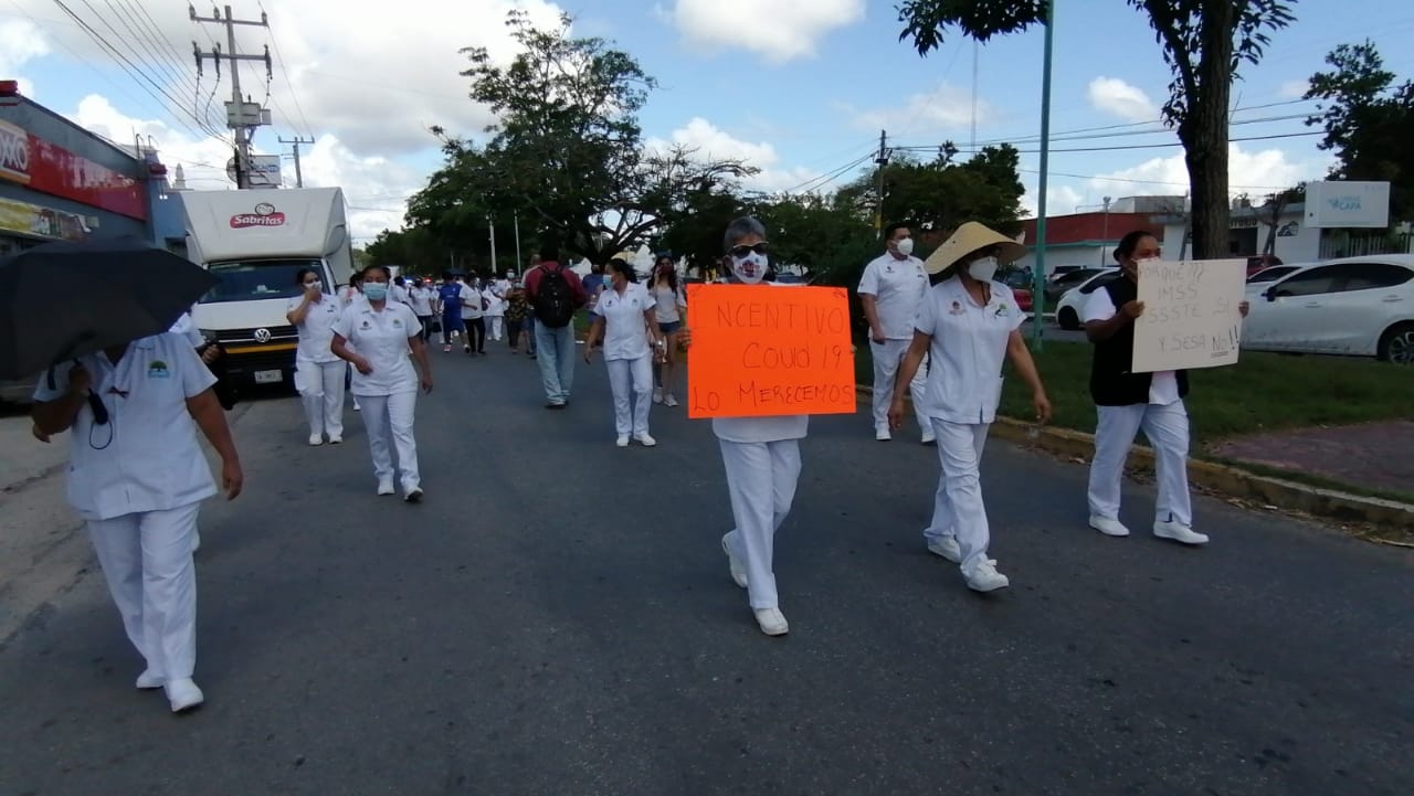 Manifestación del personal del Hospital General