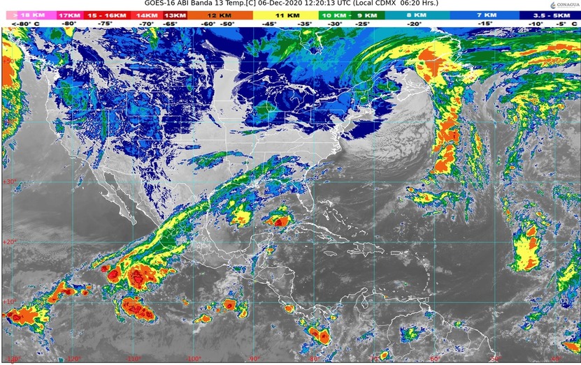 Lluvias para Quintana Roo