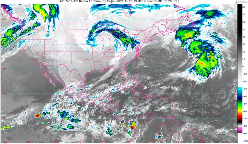 cielo mayormente nublado