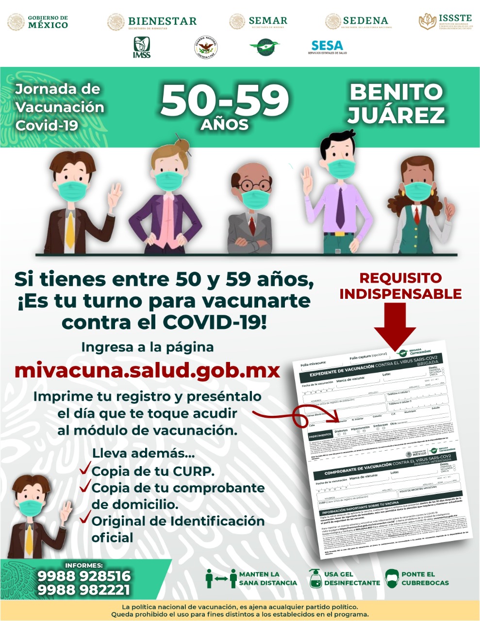Requisitos vacunación Cancún
