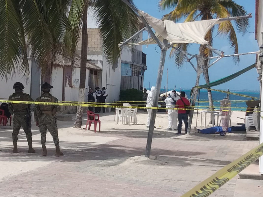 Turista baleada en Cancún