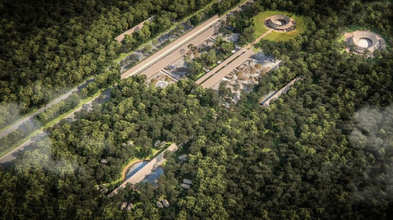 Así será la estación de Nuevo Xcán en Quintana Roo del Tren Maya (fotos)