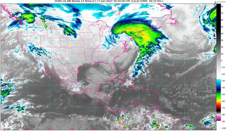 Baja la temperatura a 12 grados en Quintana Roo