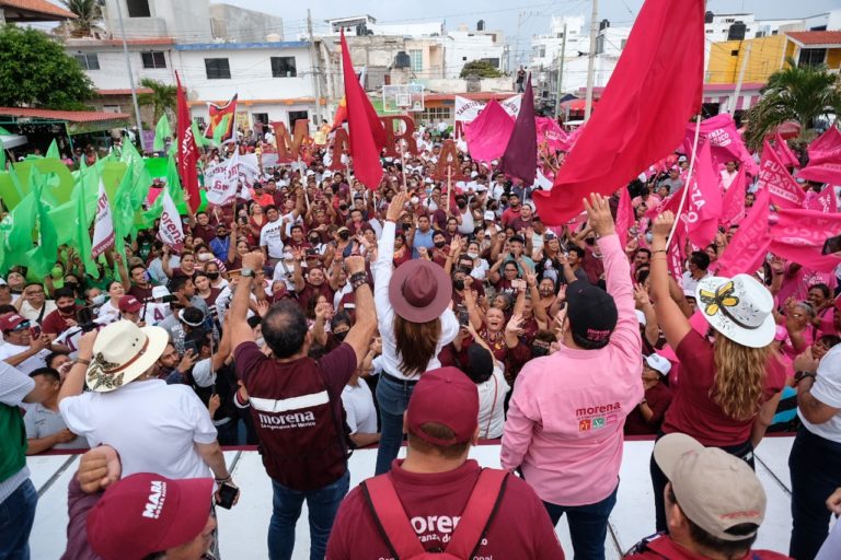 Mara inicia cierre de campaña en Isla Mujeres; llama a votar a isleños