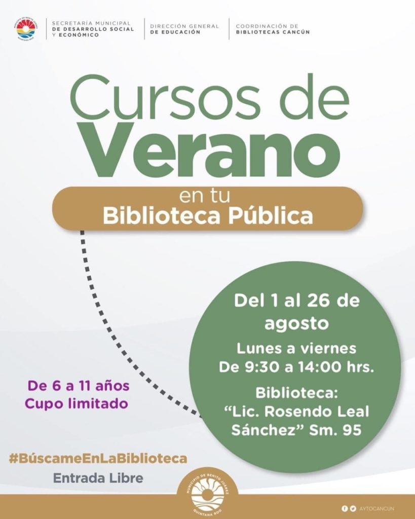 Cartel cursos de verano