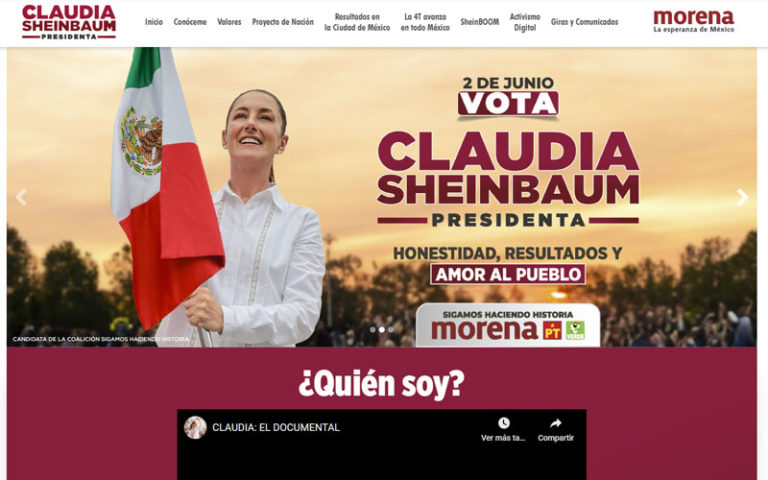 Claudia Sheinbaum | Abre su página web oficial de campaña