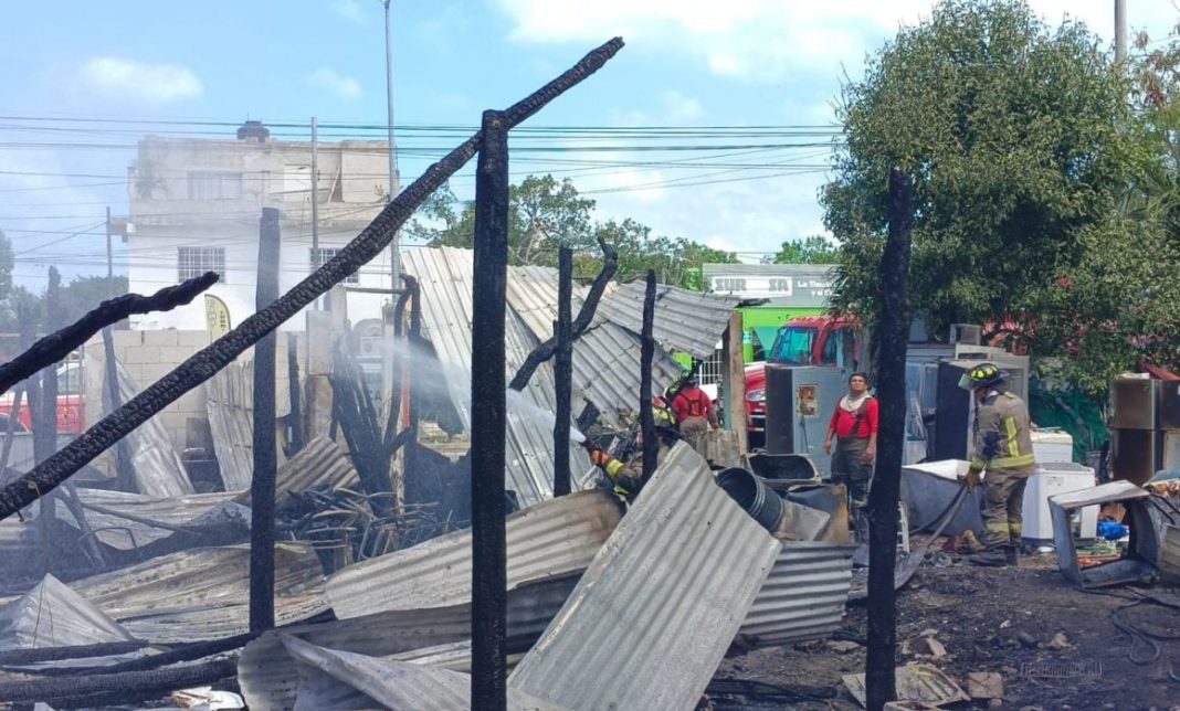 incendio en Cancún