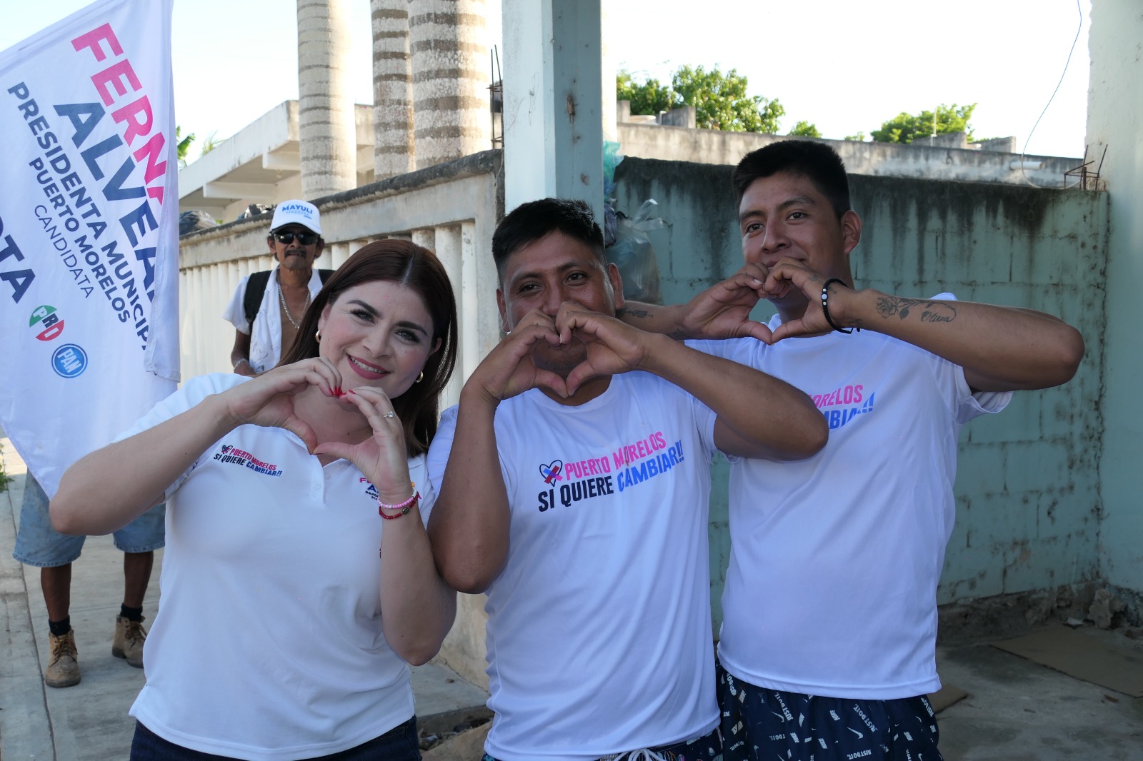 Urge Fernanda Alvear a votar por el cambio en Puerto Morelos Fernanda Alvear, candidata Puerto Morelos